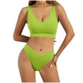 thumbnail image 1 of Women's Underwear Set - Gathering Bra & Tank Top, Large Chest Support, Shockproof Sports Bra, Large U Open Back, Sexy Beauty Design - Nylon Spandex Material, Multiple Occasions, 1 of 4