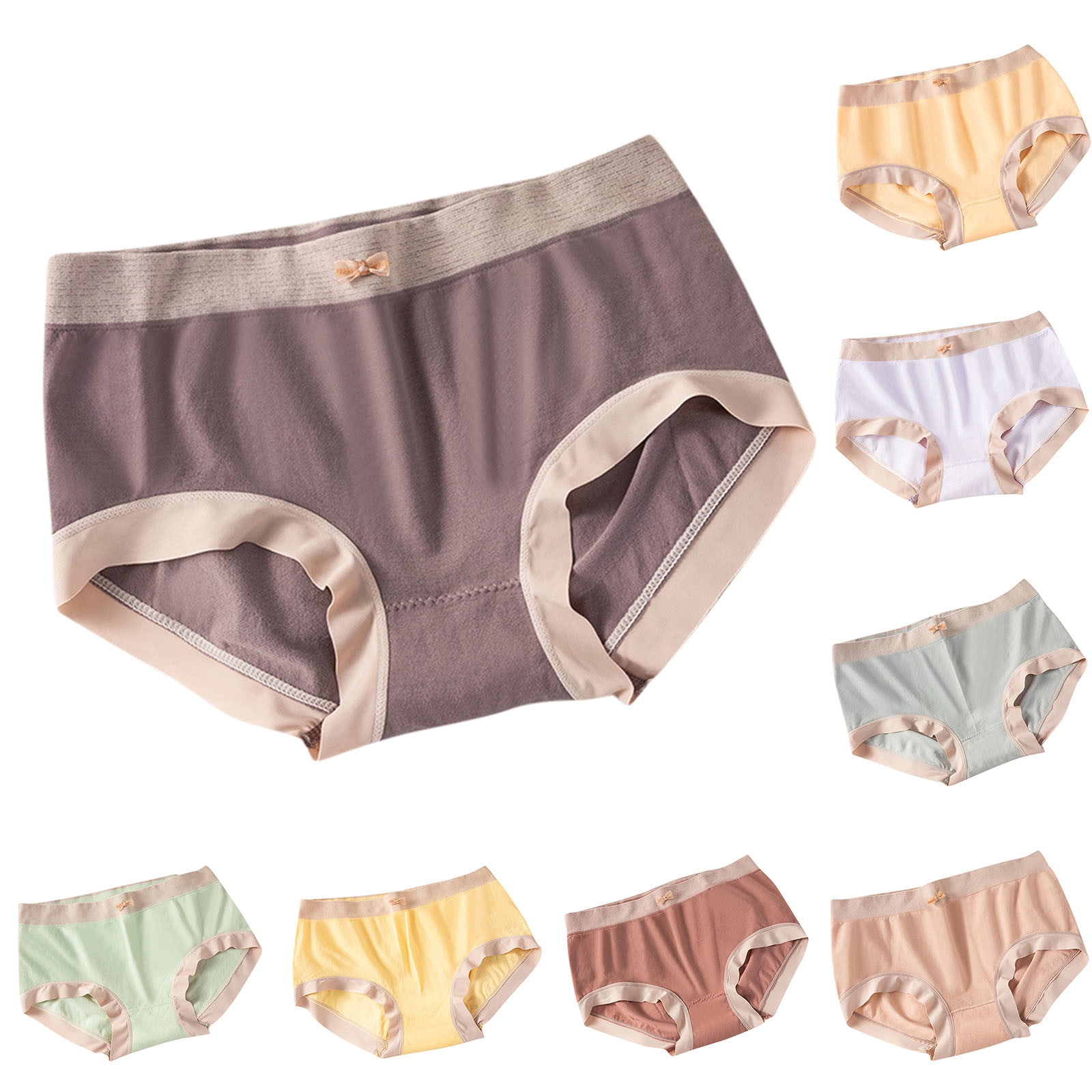 Women’s Underwear Soft Breathable Cotton Brief Ladies Panties Clearance Sales Women's Color