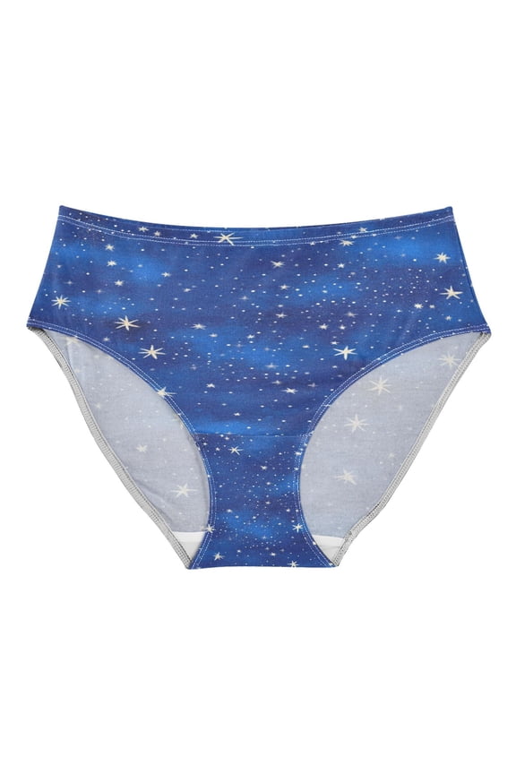 Women's Underwear Starry Night Sky Pattern Hipster Panties Underwear for women, Medium