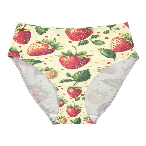 Women's Underwear Strawberries Pattern Hipster Panties Underwear for women, X-Large