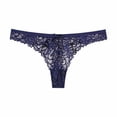thumbnail image 1 of Women's Underwear Stretch Microfiber Lace Thong Panties, 1 of 5