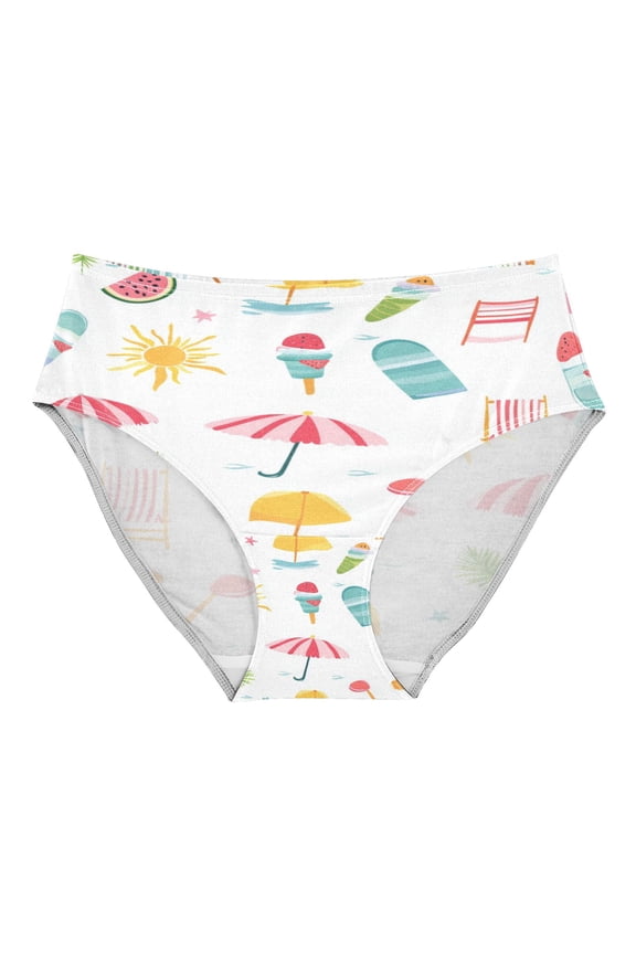 Women's Underwear Summer Pattern Hipster Panties Underwear for women, Medium