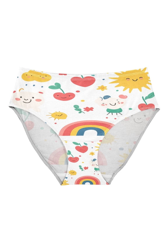 Women's Underwear Various Cute Cartoon Pattern Hipster Panties Underwear for women, Medium
