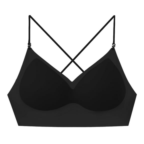 Women's Underwear With Exposed Back, Beautiful Back, Camisole, No Steel Ring, Chest Cushion, Jelly Soft Support, Gathering Bra