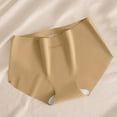 thumbnail image 1 of Women's Underwear Womens Seamless Underwear Thin Mid Waist Panties Womens Underwear Thong Coffee XL, 1 of 3