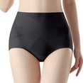 thumbnail image 1 of Women's Underwear Womens Shapewear Tummy Underwear High Waisted Body Shaper Butt Lifting Panties Ice Silk Lightweight Underpant Briefs Womens Underwear Thong Black XL, 1 of 5