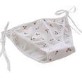 thumbnail image 1 of Women's Underwear with Cherries Pattern Ribbon Panties Briefs Low Rise Lingerie Thongs Cotton Underpants, 1 of 9