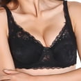thumbnail image 1 of Women's Underwire Bras 3/4 Cup Lace Gather Push Up Bra, 1 of 7
