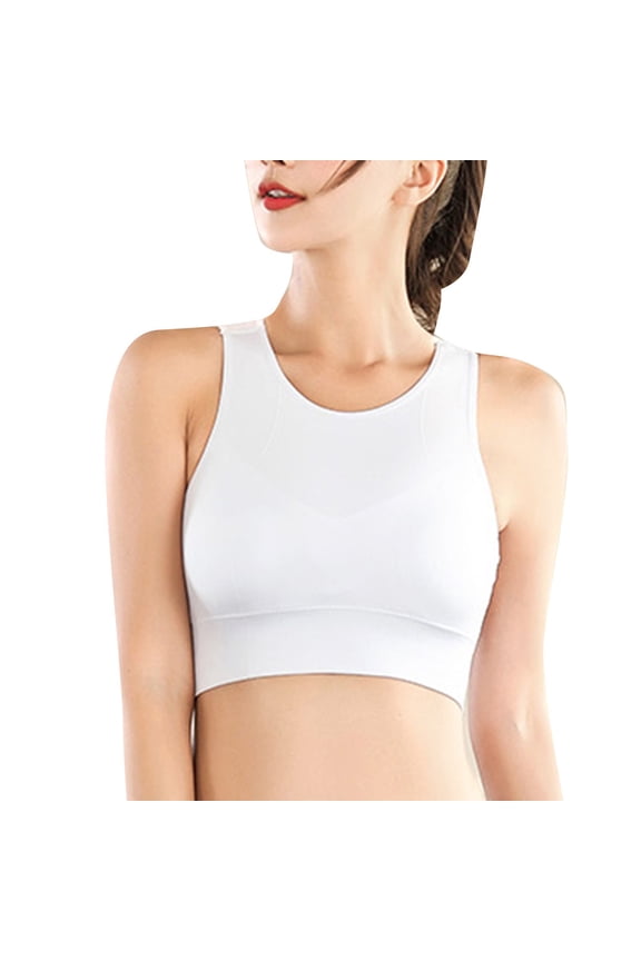 Women's Underwire Mesh Beauty Back Double Layer Sports Bra Proof Fitness Yoga Running Sports Underwear Vest Work Clothes for Women under 30 Workout Clothes Woman Girls Workout Too Medium Bra Sports