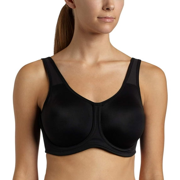 Women's Underwire Sport Bra,Black,40DD