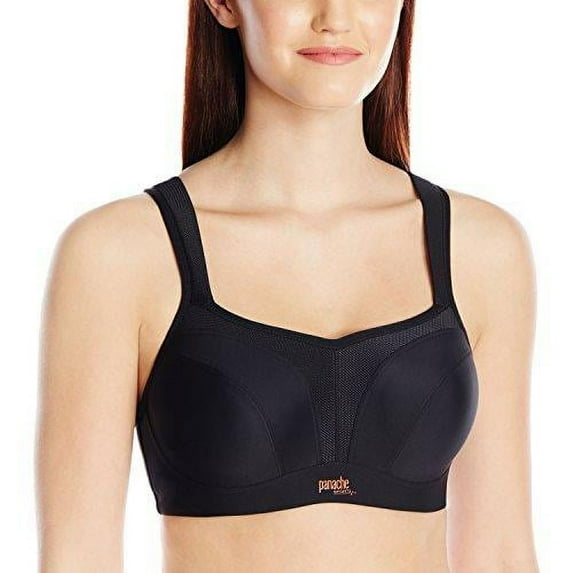 Women's Underwired Sports Bra, Black,36 D UK