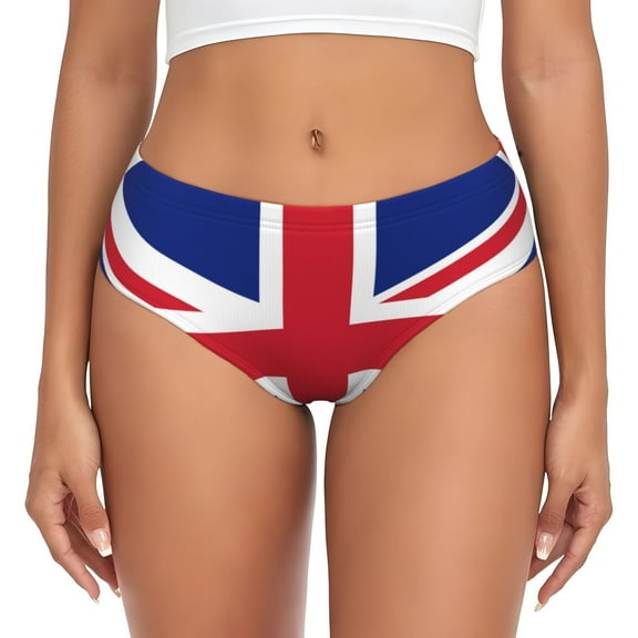 Women's Union Jack All Uk Flag Hipster Underwear 3D printed Bikini Panties Briefs X-Small