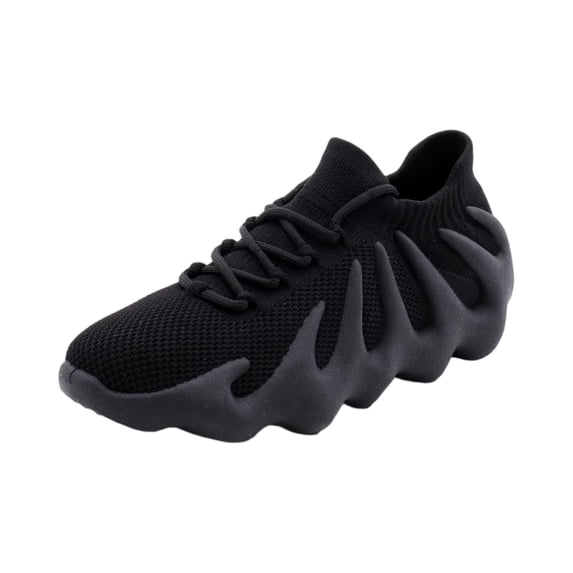 Women's Unique Octopus Wave Sole Sock Sneakers, Breathable Knit Lace-Up Lightweight Shoes, Non-Slip Comfortable Casual Walking Athletic Footwear for Daily Street Wear, 40