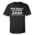 thumbnail image 1 of Women's Unisex Adult Softball Player 2020 Bring My Game Back Short Sleeve T-shirt-Black-xl, 1 of 4