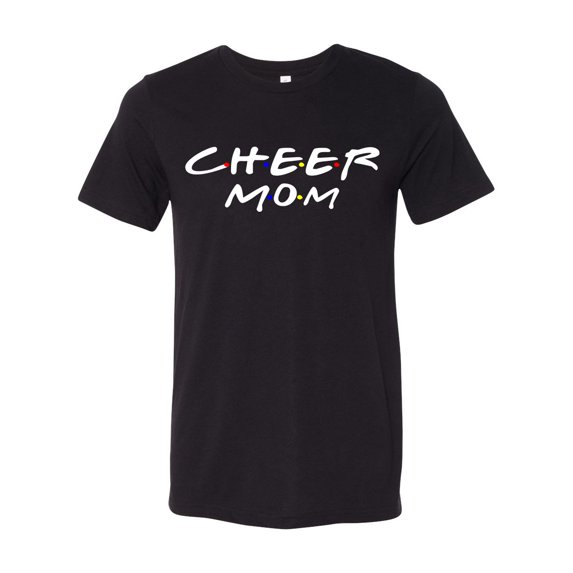 Women's Unisex Friends Inspired Cheer Mom Short Sleeve T-shirt-Black Triblend-xxl