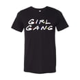 thumbnail image 1 of Women's Unisex Friends Inspired Girl Gang Short Sleeve T-shirt-Black Triblend-large, 1 of 4