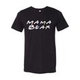 thumbnail image 1 of Women's Unisex Friends Show Inspired Mama Bear Short Sleeve T-shirt-Black Triblend-xxl, 1 of 4