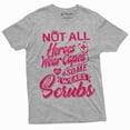 thumbnail image 1 of Women's Unisex Nurse T-shirt Nurses day Funny Tee Shirt some wears scrubs medical worker Shirt (Large Grey), 1 of 7