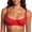 Lipstick Red, variant on Women's Unlined Balconette Bra Underwire Supportive Plus Size Bras