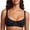 Black, variant on Women's Unlined Balconette Bra Underwire Supportive Plus Size Bras