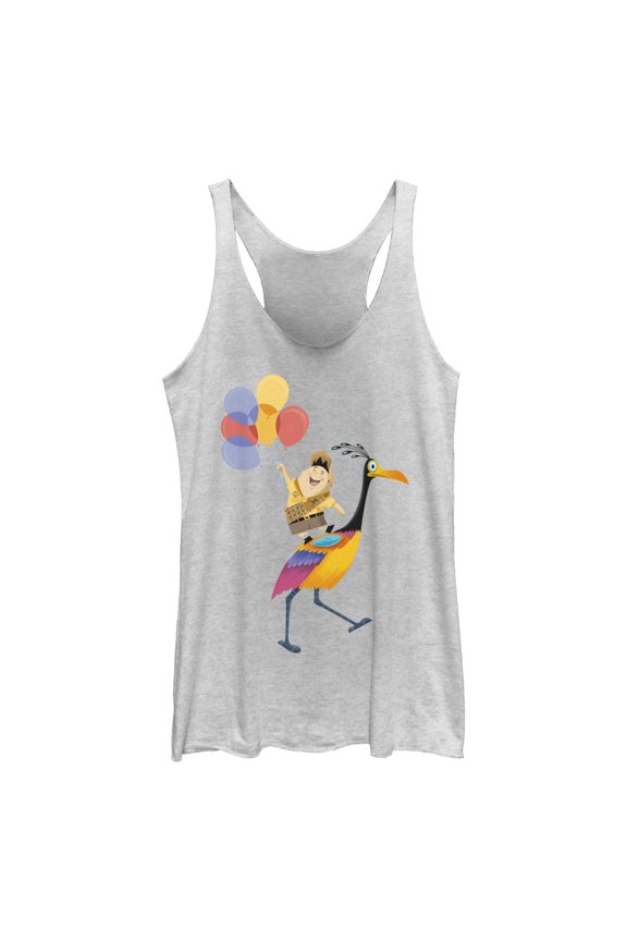 Women's Up Russell Balloons  Racerback Tank Top