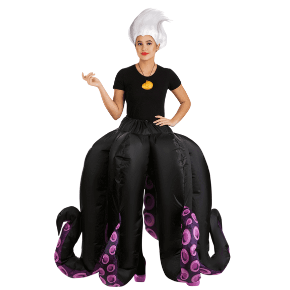Women's Ursula Inflatable Long Skirt and Necklace Costume