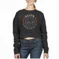 thumbnail image 1 of Women's Uscape Apparel Black Elon Phoenix Circle Scene Cropped Crewneck Sweatshirt, 1 of 1