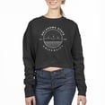 thumbnail image 1 of Women's Uscape Apparel Black Oklahoma State Cowboys Fleece Crop Crewneck Sweatshirt, 1 of 1
