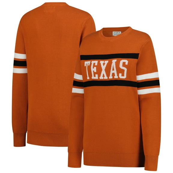 Unisex Uscape Apparel Texas Orange Texas Longhorns Renew Knit Vintage Sweater
