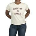thumbnail image 1 of Women's Uscape Apparel Cream Florida State Seminoles High Waisted T-Shirt, 1 of 1