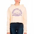 thumbnail image 1 of Women's Uscape Apparel Cream LSU Tigers Fleece Cropped Pullover Hoodie, 1 of 1