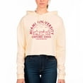 thumbnail image 1 of Women's Uscape Apparel Cream Miami University RedHawks Fleece Cropped Pullover Hoodie, 1 of 1