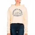thumbnail image 1 of Women's Uscape Apparel Cream Northern Arizona Lumberjacks Fleece Cropped Pullover Hoodie, 1 of 1