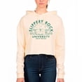 thumbnail image 1 of Women's Uscape Apparel Cream Slippery Rock Pride Circle Scene Raw Edge Cropped Pullover Hoodie, 1 of 1