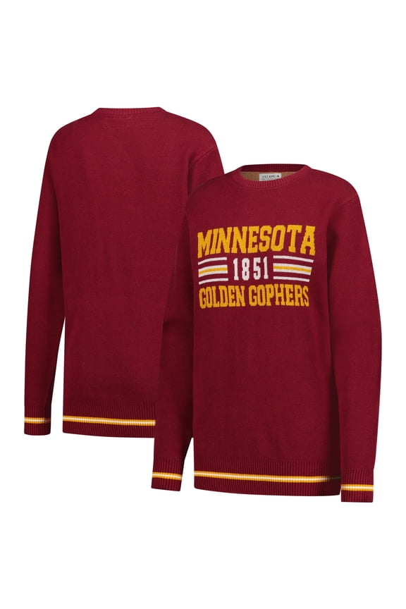 Unisex Uscape Apparel Maroon Minnesota Golden Gophers Renew Knit Vintage Retro Sweater