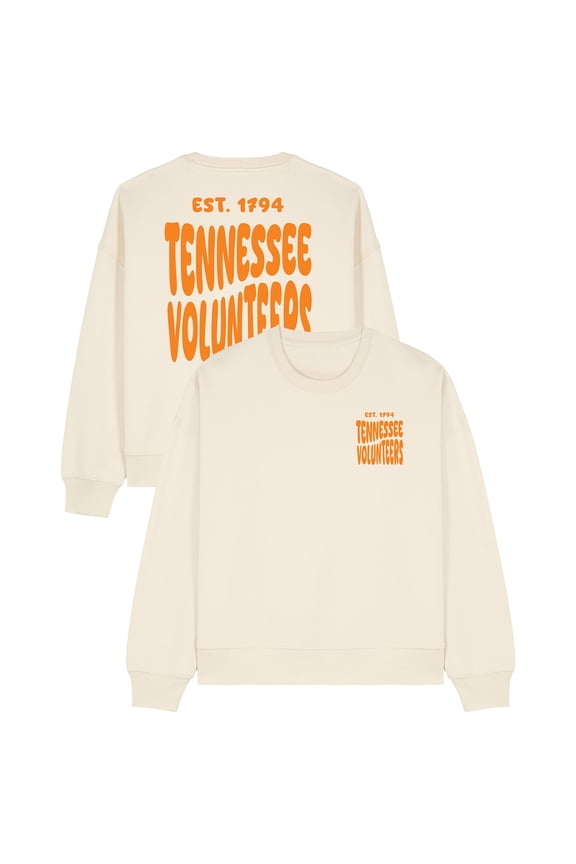 Women's Uscape Apparel Natural Tennessee Volunteers Cloud Sweatshirt