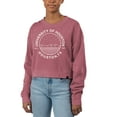 Women's Uscape Apparel Red Houston Cougars Fleece Crop Pullover