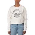 thumbnail image 1 of Women's Uscape Apparel White Nebraska Huskers Fleece Crop Pullover Sweatshirt, 1 of 1