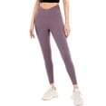 thumbnail image 1 of Women's V Cut Cross Waist Yoga Leggings with Pockets High Rise Workout Pants, 1 of 6