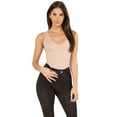 thumbnail image 1 of Women's V-Neck Basic Tank Top Bodysuit, Nude, One Size, 1pc., 1 of 4