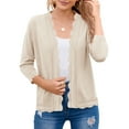 thumbnail image 1 of Women's V Neck Button Down Knitwear Long Sleeve Soft Basic Knit Cardigan Sweater, 1 of 5