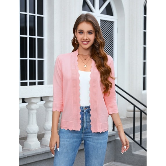 Women's V Neck Button Down Knitwear Long Sleeve Soft Basic Knit Cardigan Sweater