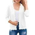 thumbnail image 1 of Women's V Neck Button Down Knitwear Long Sleeve Soft Basic Knit Cardigan Sweater, 1 of 7