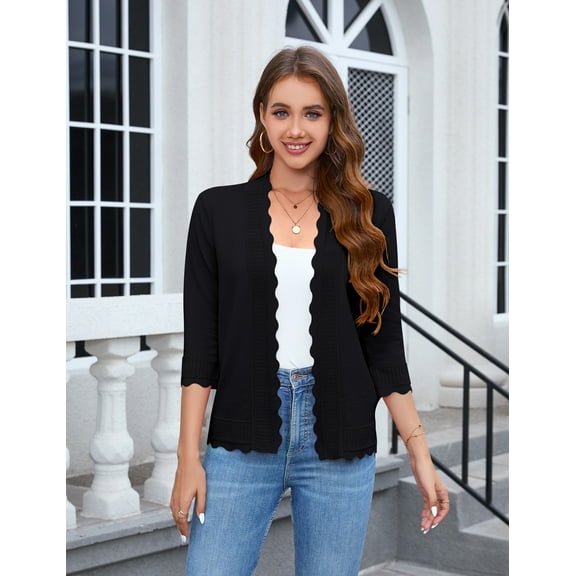 Women's V Neck Button Down Knitwear Long Sleeve Soft Basic Knit Cardigan Sweater