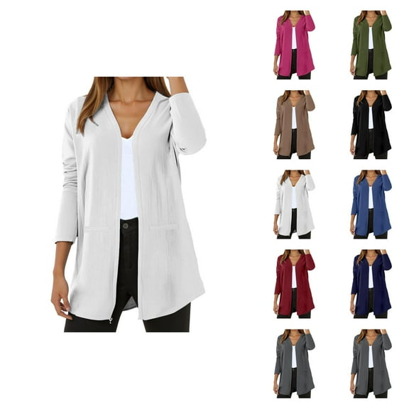 Women's V Neck Cardigan Lightweight Soft Comfortable Everyday Casual Knit Sweater Open Front Cover Up For Spring Summer Fall Cardigan Sweaters for Women