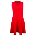 thumbnail image 1 of Women's V Neck Fit And Flare Dress-R-0, 1 of 5