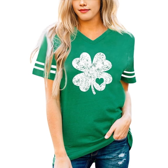 Women's V-Neck Floral Print Short Sleeve T-Shirt Lightweight Fabric, Stylish V-Neck, Unique Floral Pattern, Versatile for Casual Wear, Sizes S XXL