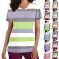 thumbnail image 1 of Women’s V-Neck Nurse Uniform Blouse - Short-Sleeve Button-Front Scrub Top for Medical, Nursing, Clinic, Healthcare, Hospital, Caregiver /Clinic Staff | Multi-Size Multi-Pocket Work Uniform, 1 of 6