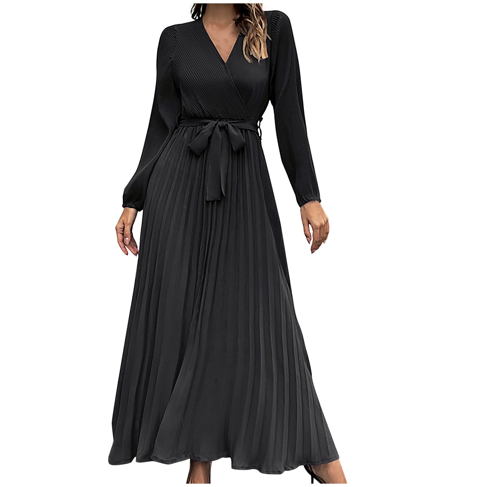Plus Loose Fit Pure Color A-Line Dress For Women, Suitable For Holiday And Leisure