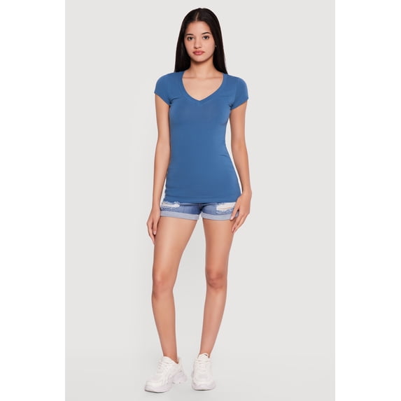 Women's V Neck Short Sleeve T Shirt